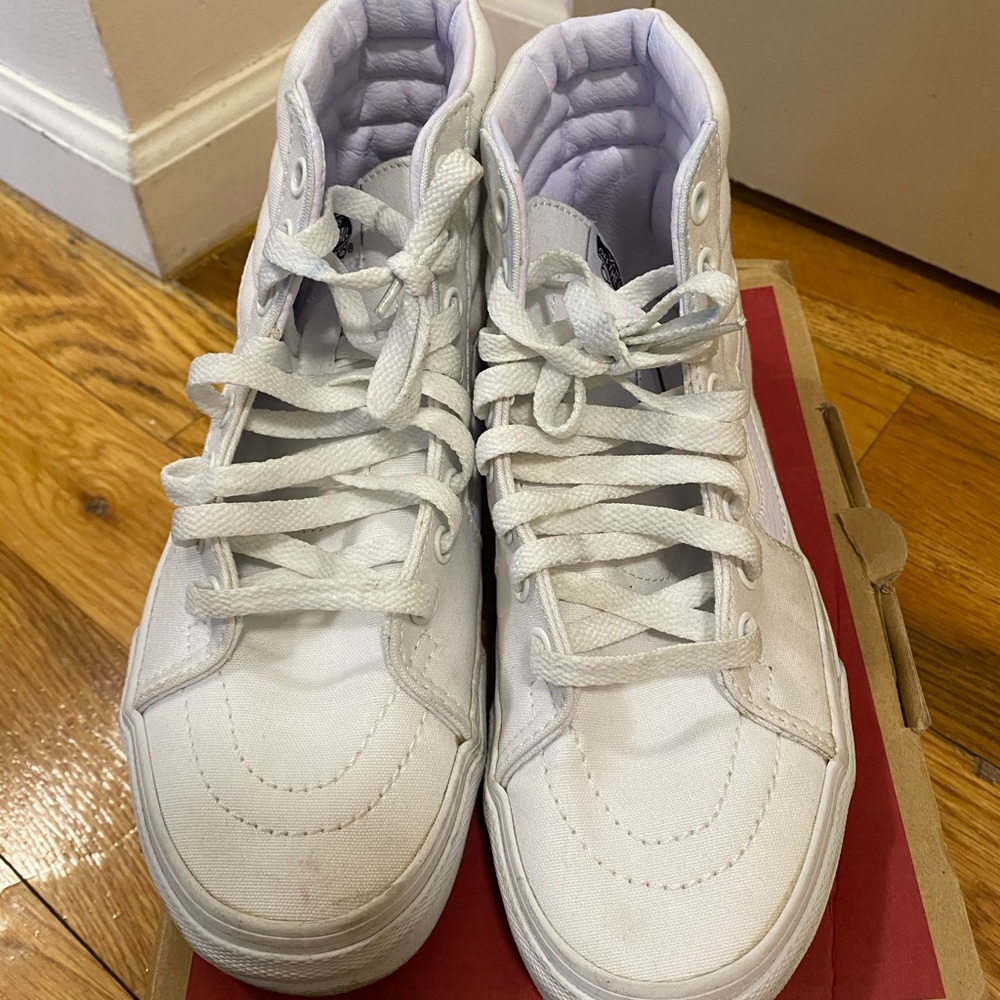 White High Top Vans (Used)